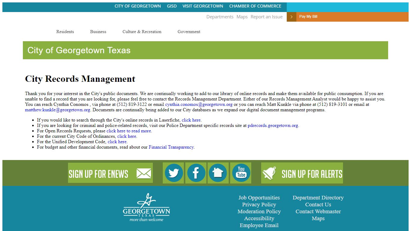 City Government - Georgetown, Texas